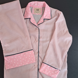 Ladies button-down pajamas set