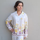 Ladies button-down pajamas set