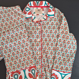 Ladies button-down pajamas set