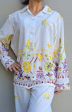 Ladies button-down pajamas set