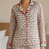 Ladies button-down pajamas set